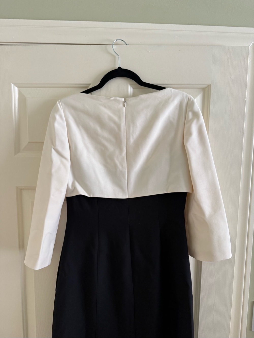 NWT $6,800 Valentino Colorblock Crepe Couture Midi Dress with Bow IT40=US4/6 - Picture 10 of 16